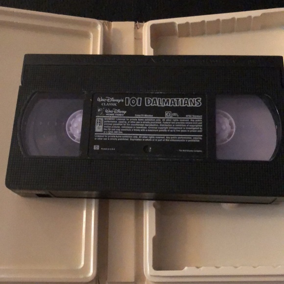Vintage Walt Disney’s Classic 101 Dalmations Classic Clamshell Black diamond vhs - Picture 6 of 8